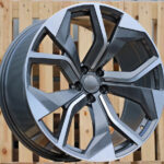 Diski R22 5×112 J10 ET26 RACINGLINE B1637 AUDI Grey Polished
