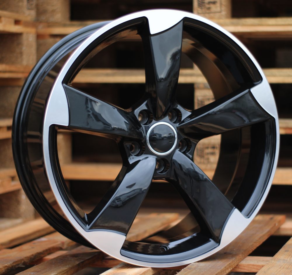 Diski R19 5x112 J8.5 ET30 RACINGLINE BK217 AUDI Black Polished