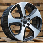 Diski R16 5×112 J7 ET45 RACINGLINE E1097 VW Black Polished