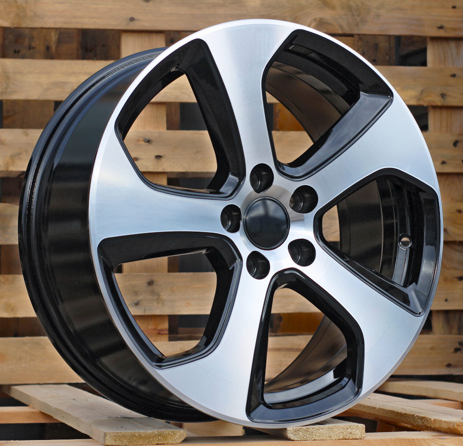 Diski R16 5x112 J7 ET45 RACINGLINE E1097 VW Black Polished