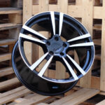 Diski R20 5×130 J9.5 ET55 RACINGLINE E946 PORCHE Black Polished (Rear+Front)