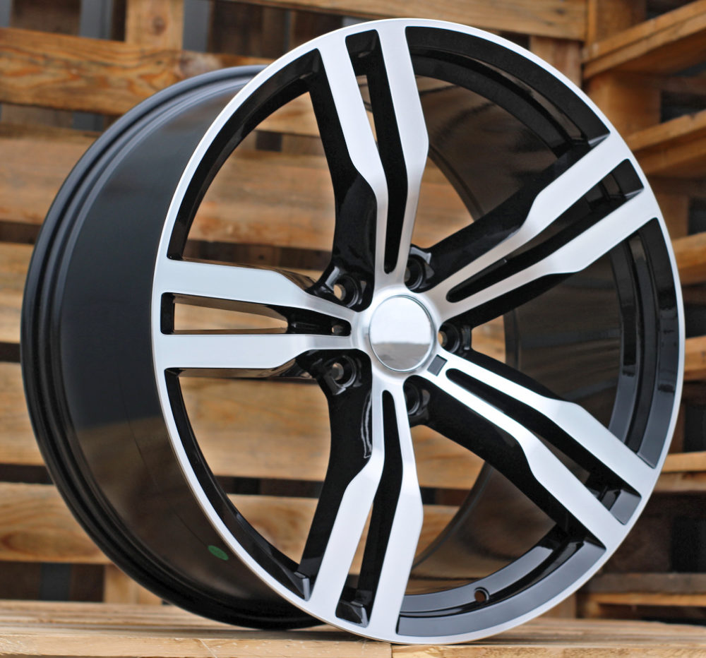 Diski R19 5x112 J8.5 ET25 RACINGLINE B5327 BMW Black Polished (Rear+Front)