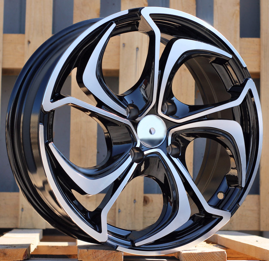 Diski R15 4x100 J6.5 ET40 RACINGLINE BY980 Black Polished