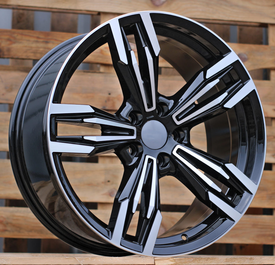 Diski R17 5x120 J8 ET34 RACINGLINE BY983 BMW Black Polished