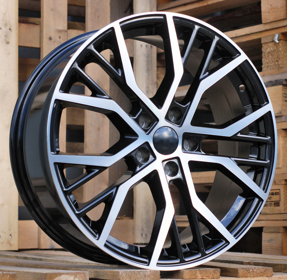 Diski R16 5x112 J7 ET45 RACINGLINE BK713 VW Black Polished