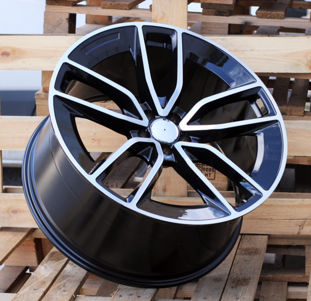 Diski R22 5x112 J11 ET42 RACINGLINE B5949 MERCEDES Black Polished (Rear+Front)