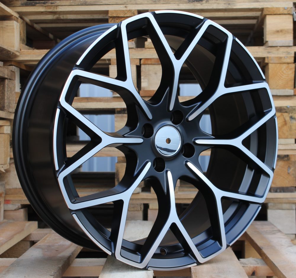 Diski R16 3x112 J5.5 ET30 RACINGLINE B1449 SMART Black Polished Half Matt (Rear+Front)