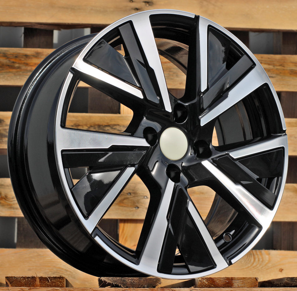 Diski R17 4x108 J7 ET32 RACINGLINE B5906 PEUGEOT Black Polished