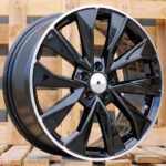 Diski R17 5×100 J7 ET46 RACINGLINE B5970 SKODA Black +Polished Lip