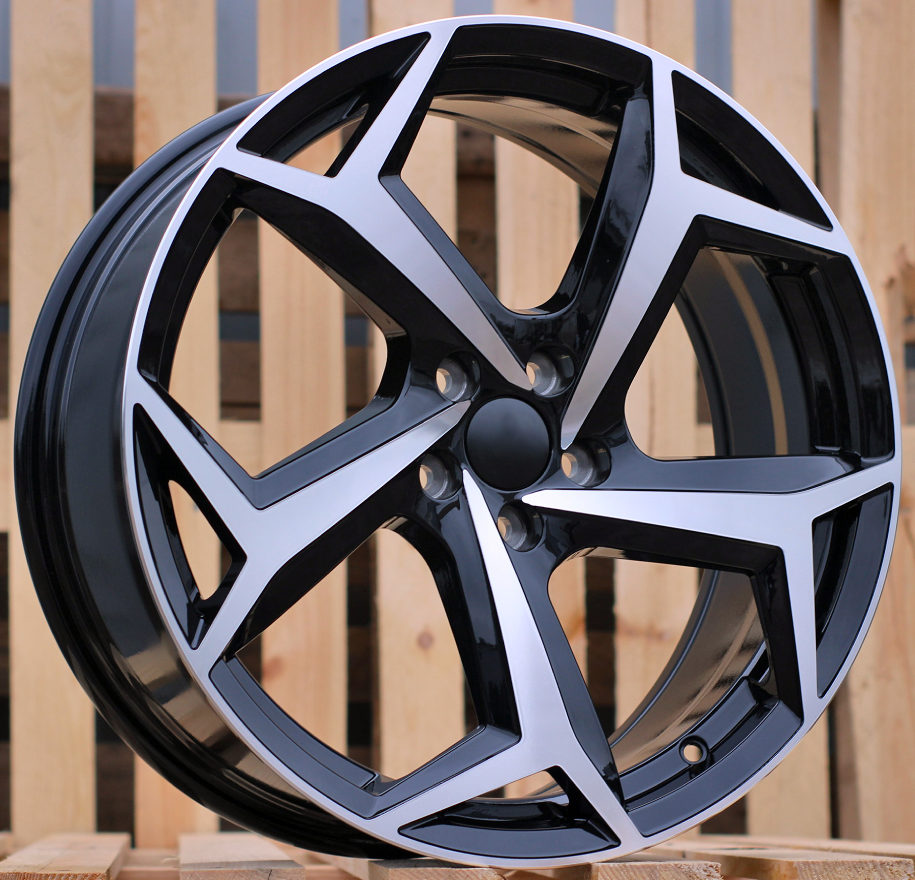 Diski R16 5x112 J7 ET40 RACINGLINE B5340 VW Black Polished