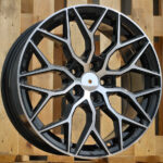 Diski R17 5×100 J7.5 ET40 RACINGLINE B5812 Black Polished