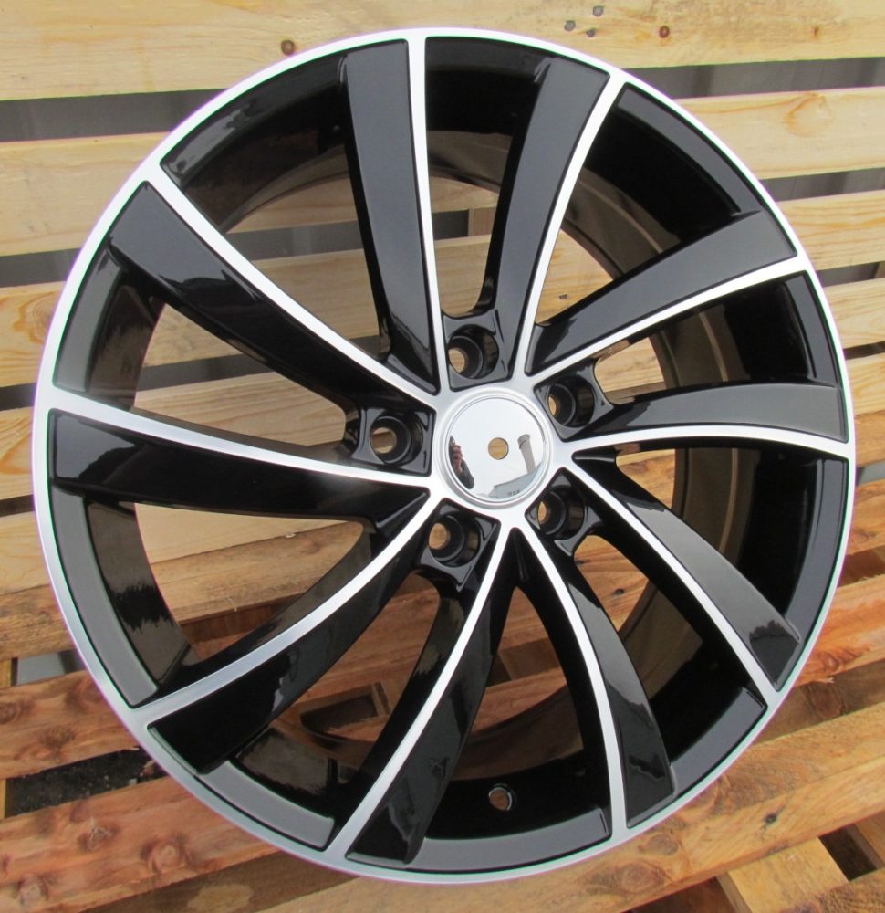 Diski R16 5x112 J6.5 ET41 RACINGLINE SK523 SKODA Black Polished