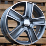 Diski R15 5×160 J6.5 ET58 RACINGLINE BK473 FORD Grey Polished