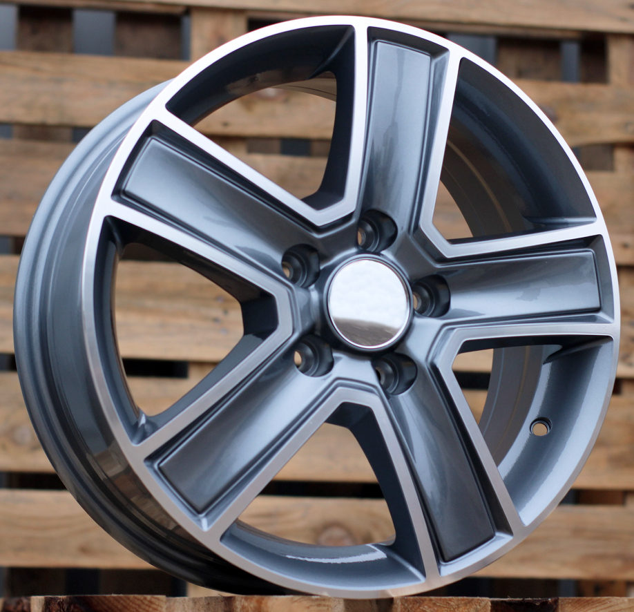 Diski R15 5x160 J6.5 ET58 RACINGLINE BK473 FORD Grey Polished