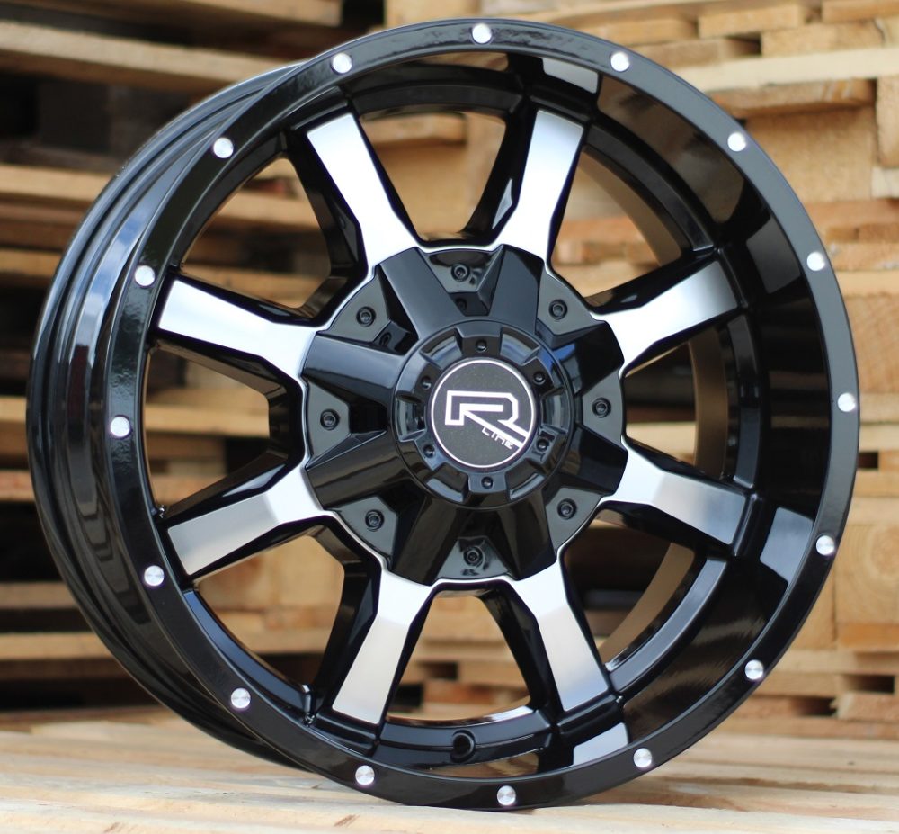 Diski R18 10x120/127 J9 ET RACINGLINE A8037 4X4 Black Polished