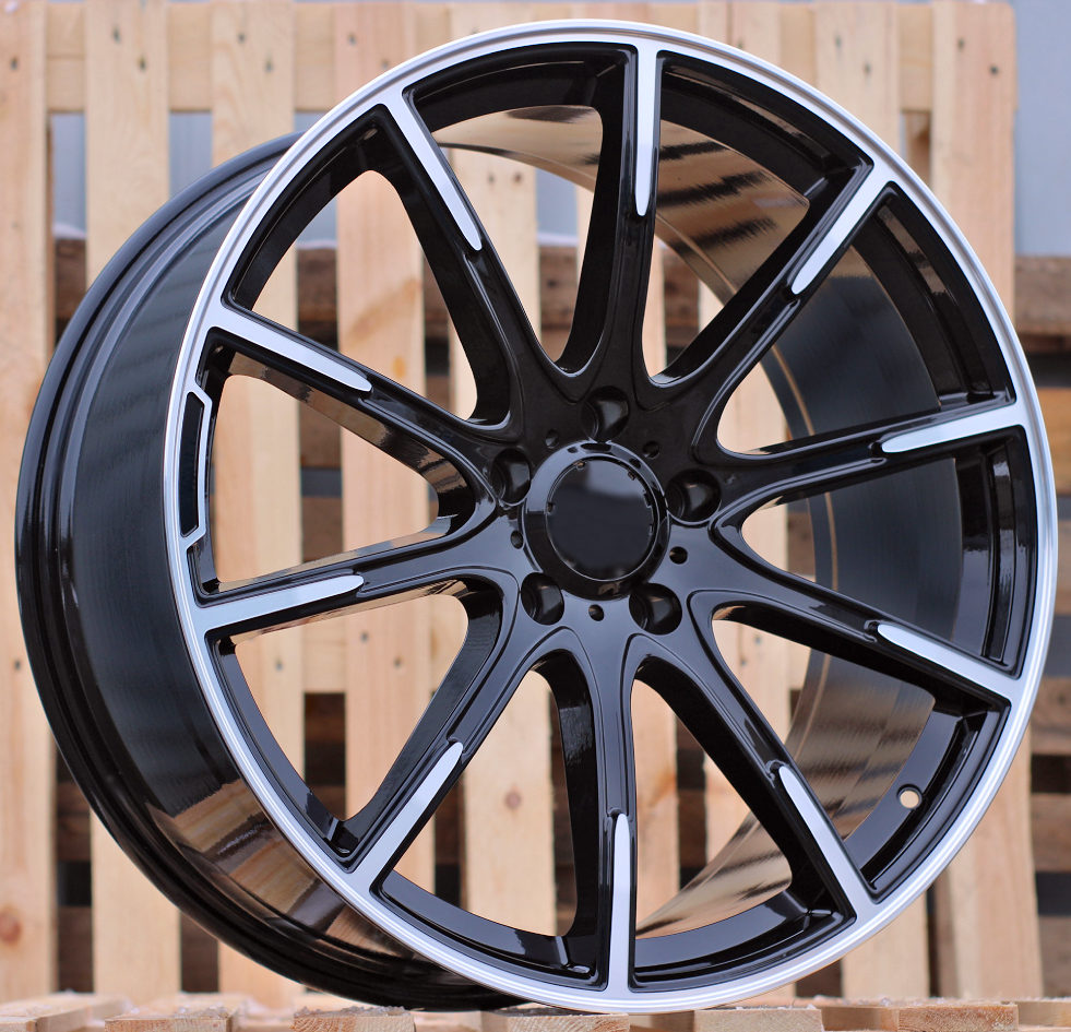 Diski R20 5x112 J9.5 ET35 RACINGLINE FE236 MERCEDES Black Polished (Rear+Front)