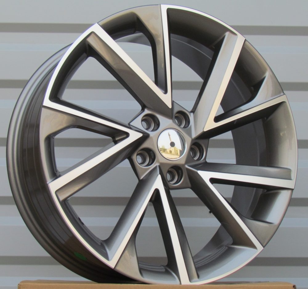 Diski R18 5x112 J7.5 ET43 RACINGLINE FE181 SKODA Grey Polished