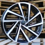 Diski R17 5×112 J7.5 ET45 RACINGLINE B5329 VW Black Polished