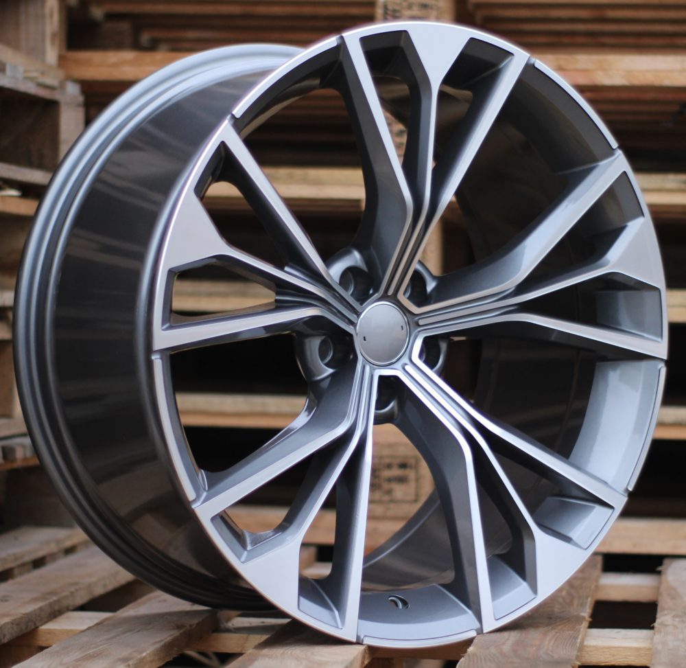 Diski R21 5x112 J10 ET20 RACINGLINE B1624 AUDI Grey Polished