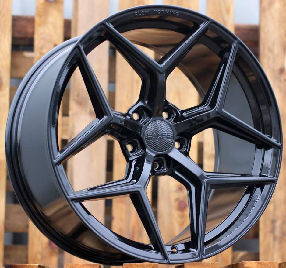 Diski R19 5x120 J9.5 ET40 HAXER HX04F Black (Rear+Front)