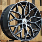 Diski R17 5×114.3 J7.5 ET40 RACINGLINE B5812 Black Polished