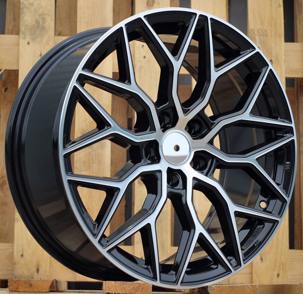 Diski R17 5x114.3 J7.5 ET40 RACINGLINE B5812 Black Polished