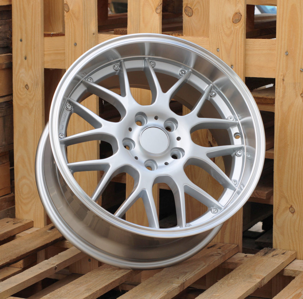 Diski R17 5x120 J7.5 ET35 RACINGLINE BY773 BMW Silver +Polished Lip