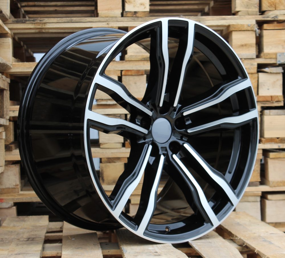 Diski R20 5x120 J11 ET37 RACINGLINE BY588 BMW Black Polished (Rear+Front)