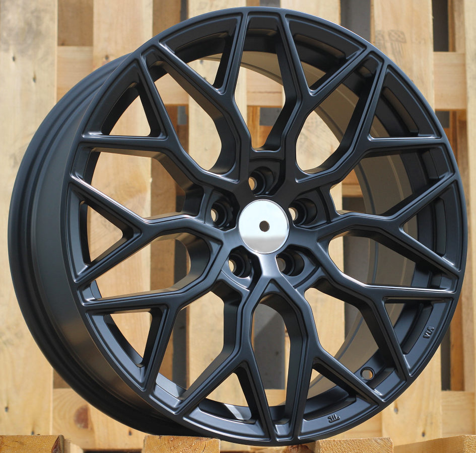 Diski R18 5x108 J8 ET40 RACINGLINE B5812 Black Half Matt