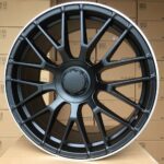 Diski R19 5×112 J9.5 ET35 RACINGLINE BK912 MERCEDES Black Half Matt +Polished Lip (Rear+Front)