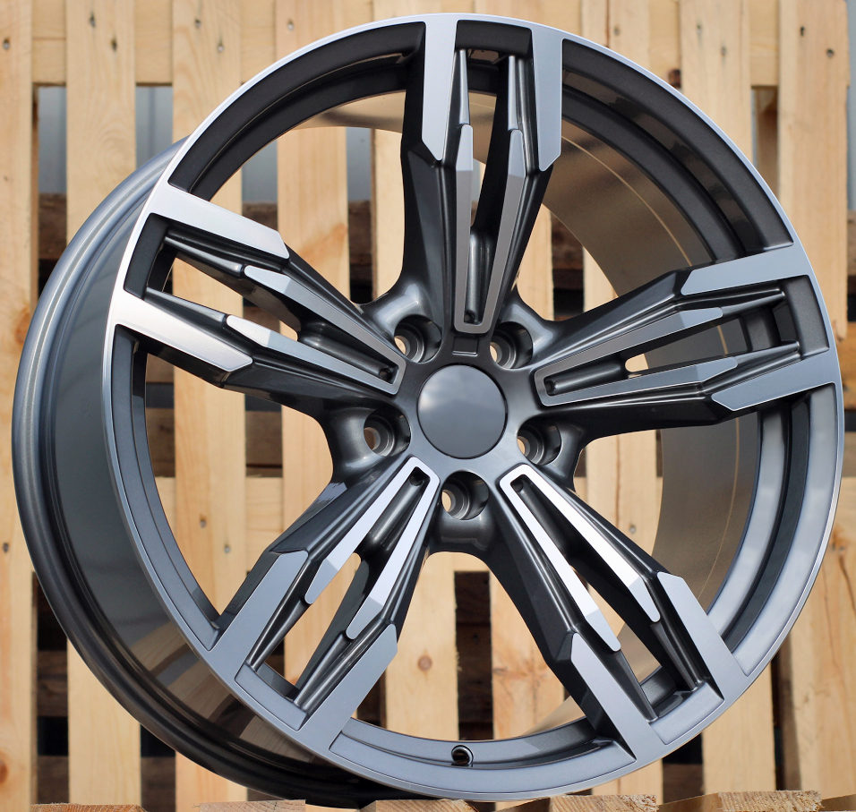 Diski R19 5x120 J8.5 ET33 RACINGLINE BY983 BMW Grey Polished (Rear+Front)