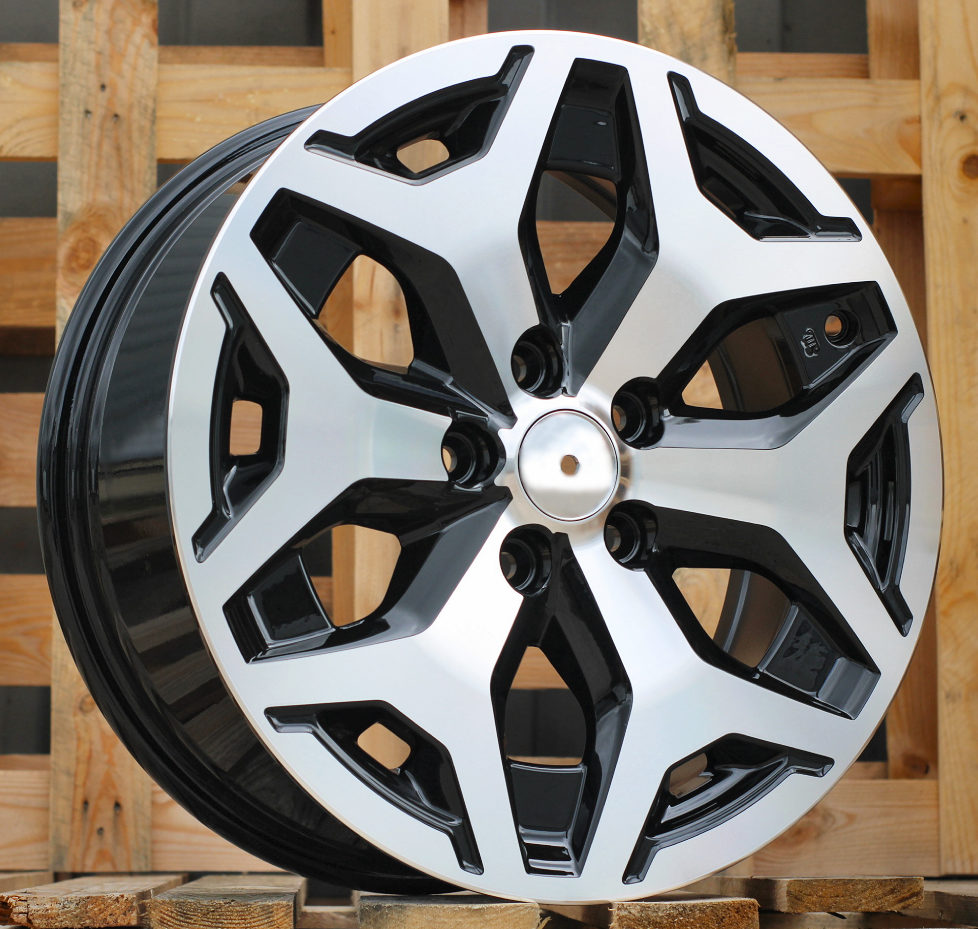 Diski R17 5x114.3 J7 ET48 RACINGLINE B2042 SUBARU Black Polished