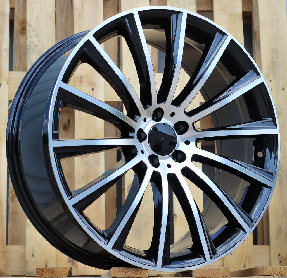 Diski R16 5x112 J7 ET45 RACINGLINE B1048 MERCEDES Black Polished