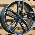 Diski R16 5×100 J7 ET34 RACINGLINE BK690 AUDI Black Polished