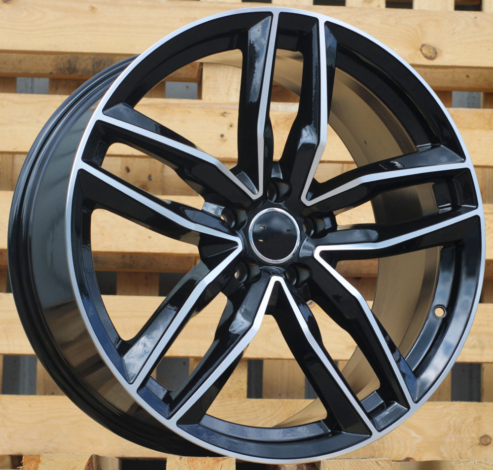 Diski R16 5x100 J7 ET34 RACINGLINE BK690 AUDI Black Polished