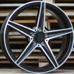 Diski R18 5×112 J7.5 ET44 RACINGLINE B5052 MERCEDES Black Polished