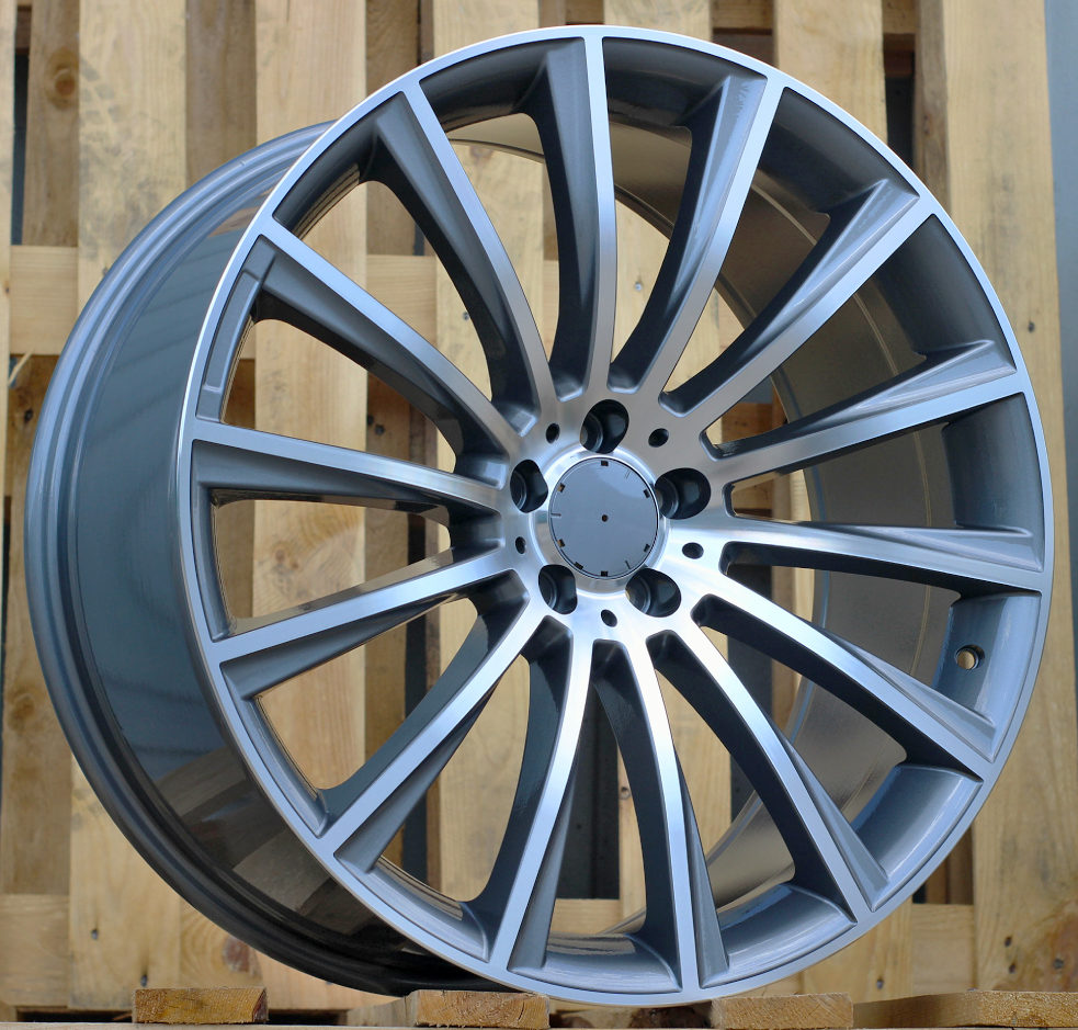 Diski R17 5x112 J7.5 ET45 RACINGLINE B1048 MERCEDES Grey Polished