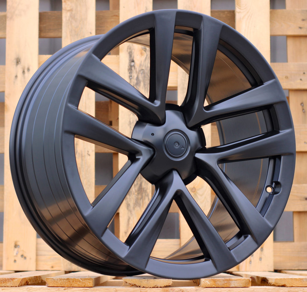 Diski R21 5x120 J10.5 ET45 RACINGLINE YF5591 TESLA Black Half Matt (Rear+Front)