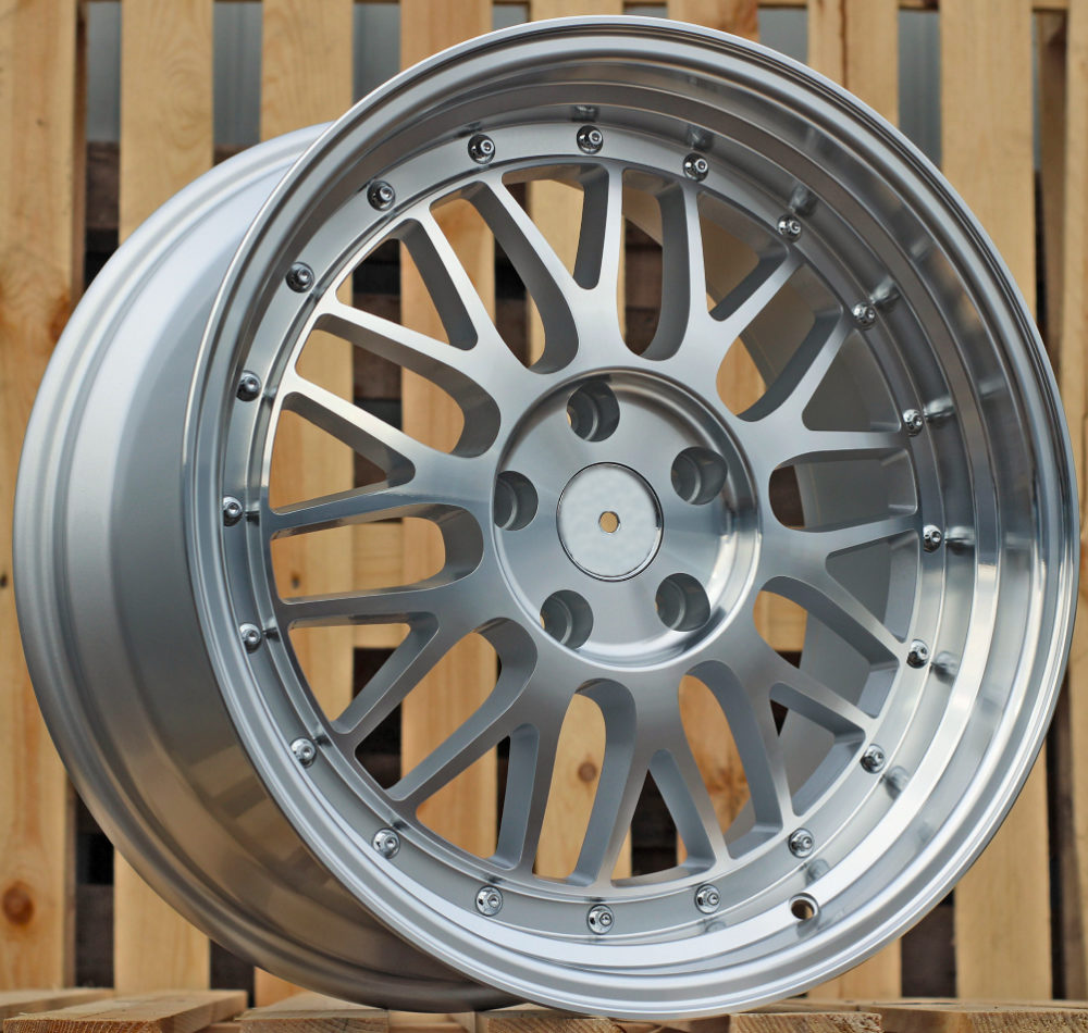 Diski R18 5x112 J8 ET35 RACINGLINE A1025 Silver Polished (Rear+Front)