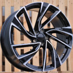 Diski R17 5×100 J7 ET45 RACINGLINE B5772 VW Black Polished