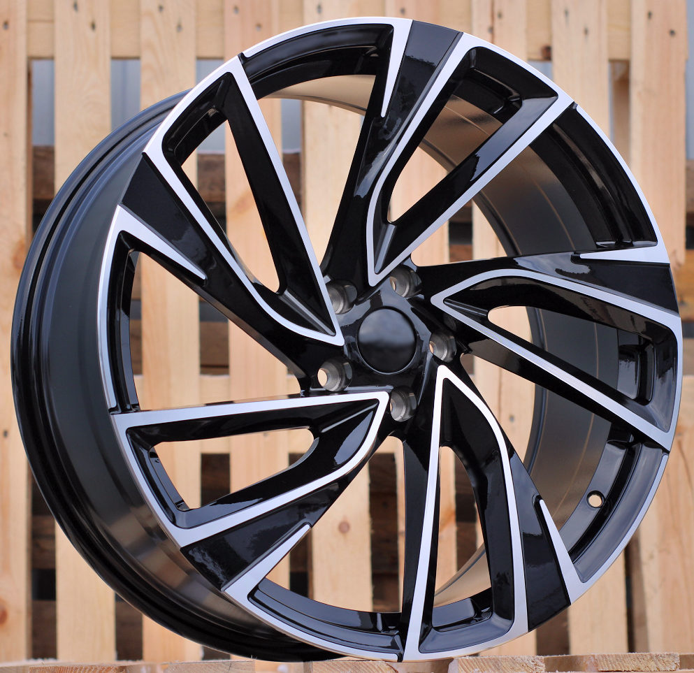 Diski R17 5x100 J7 ET45 RACINGLINE B5772 VW Black Polished