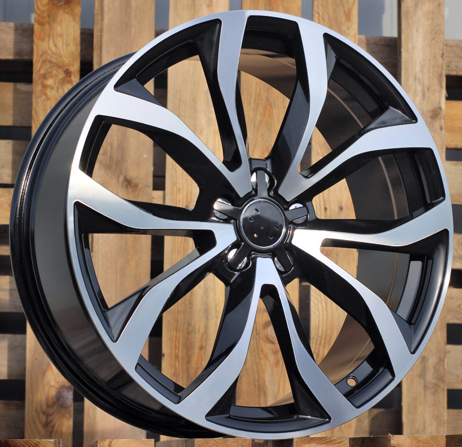 Diski R17 5x112 J7.5 ET40 RACINGLINE XF562 AUDI Black Polished