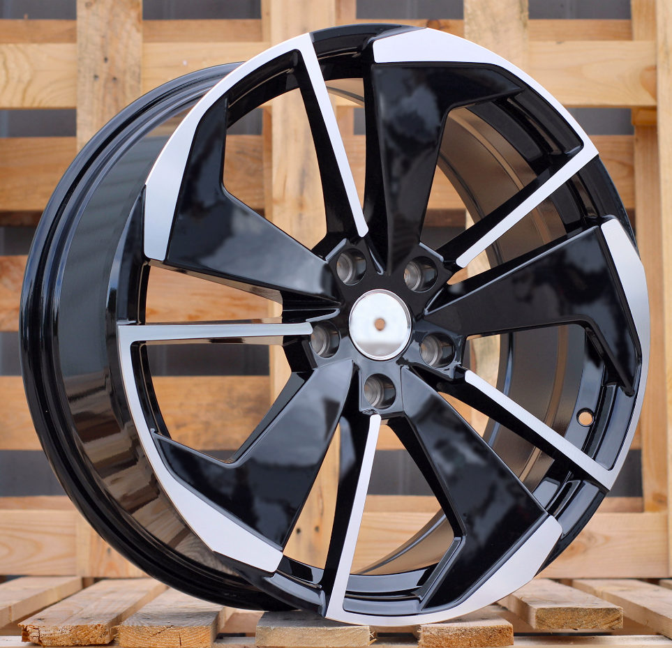 Diski R18 5x112 J8 ET45 RACINGLINE I5579 SKODA Black Polished