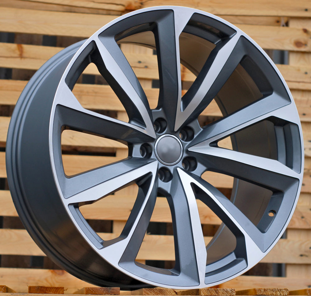 Diski R22 5x112 J10 ET26 RACINGLINE B5815 AUDI Grey Polished +PC