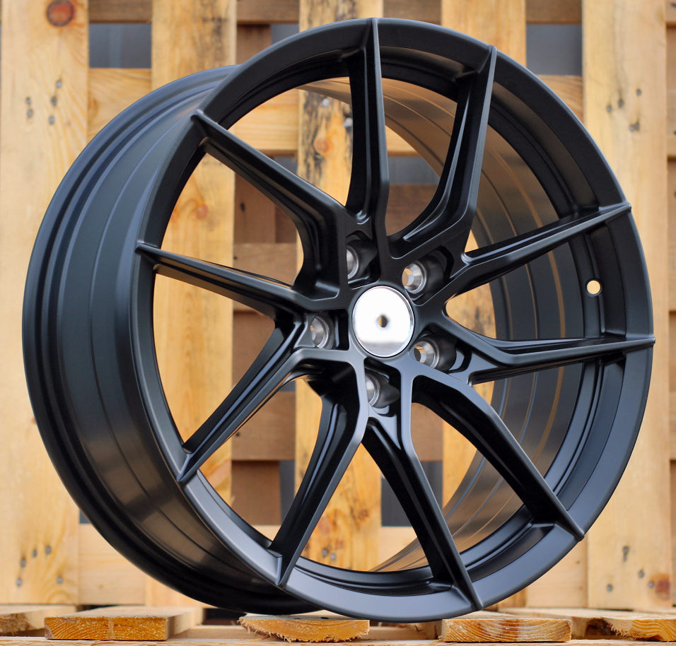 Diski R18 5x112 J8 ET42 RACINGLINE D2044 Black Half Matt