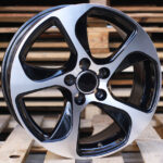 Diski R17 5×100 J7.5 ET40 RACINGLINE BK742 AUDI Black Polished