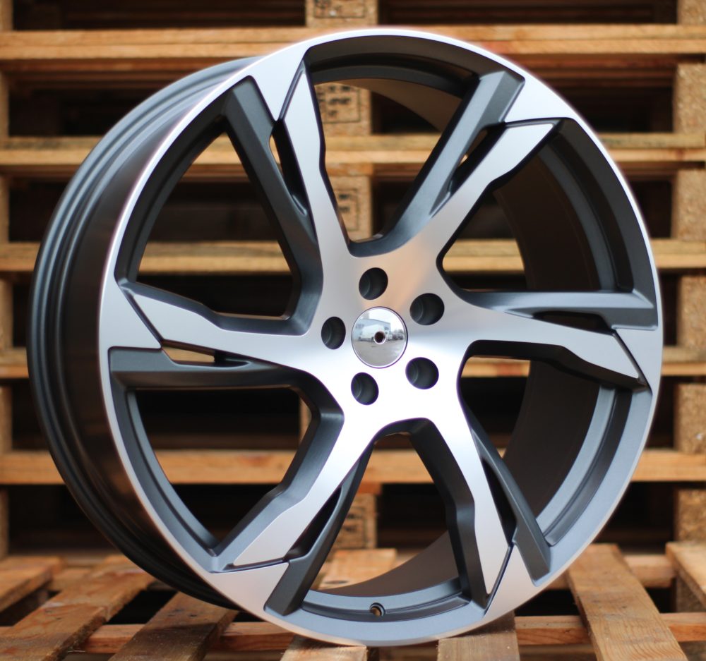Diski R22 5x108 J9 ET45 RACINGLINE B1175 VOLVO Grey Polished Half Matt