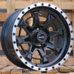 Diski R17 5×127 J9 ETM6 RACINGLINE B5995 4X4 Black Half Matt +Polished Lip