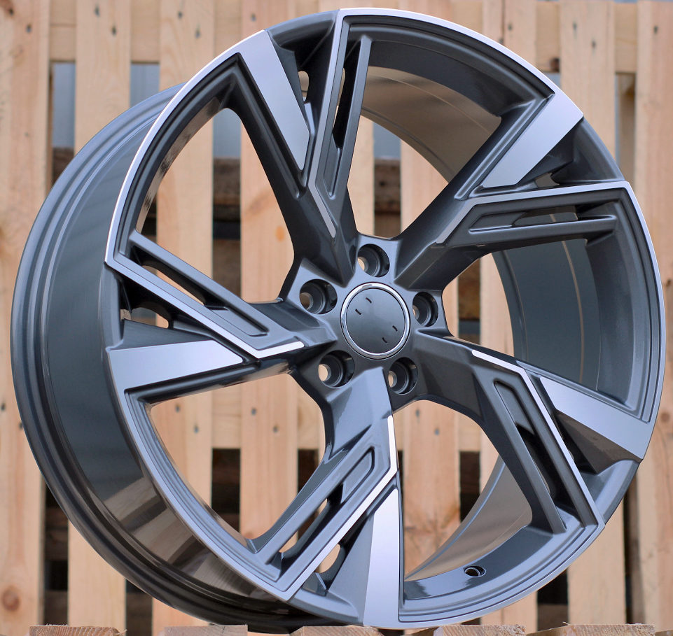 Diski R18 5x112 J8 ET39 RACINGLINE B1571 AUDI Grey Polished