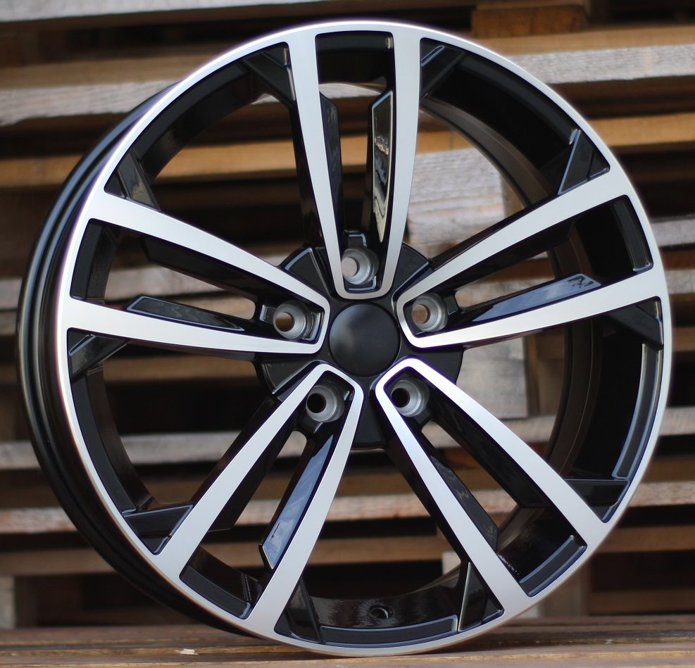 Diski R17 5x112 J7 ET45 RACINGLINE B5287 VW Black Polished